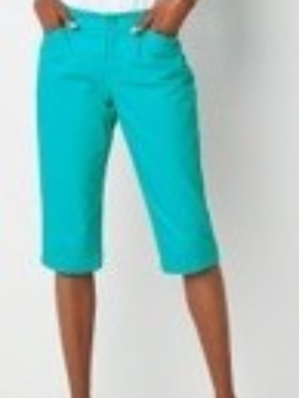 St. John's Bay Secretly Slender Mid Rise Capri Pant Sz 12